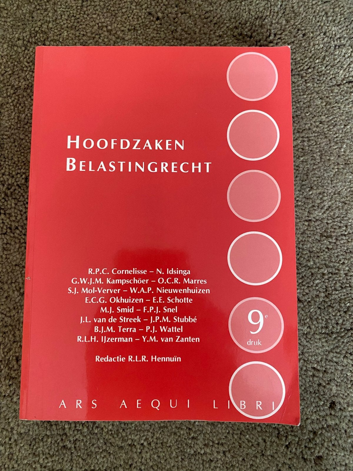 Hoofdzaken Belastingrecht - 9e druk, Ophalen of Verzenden, Gamma, Gelezen, HBO