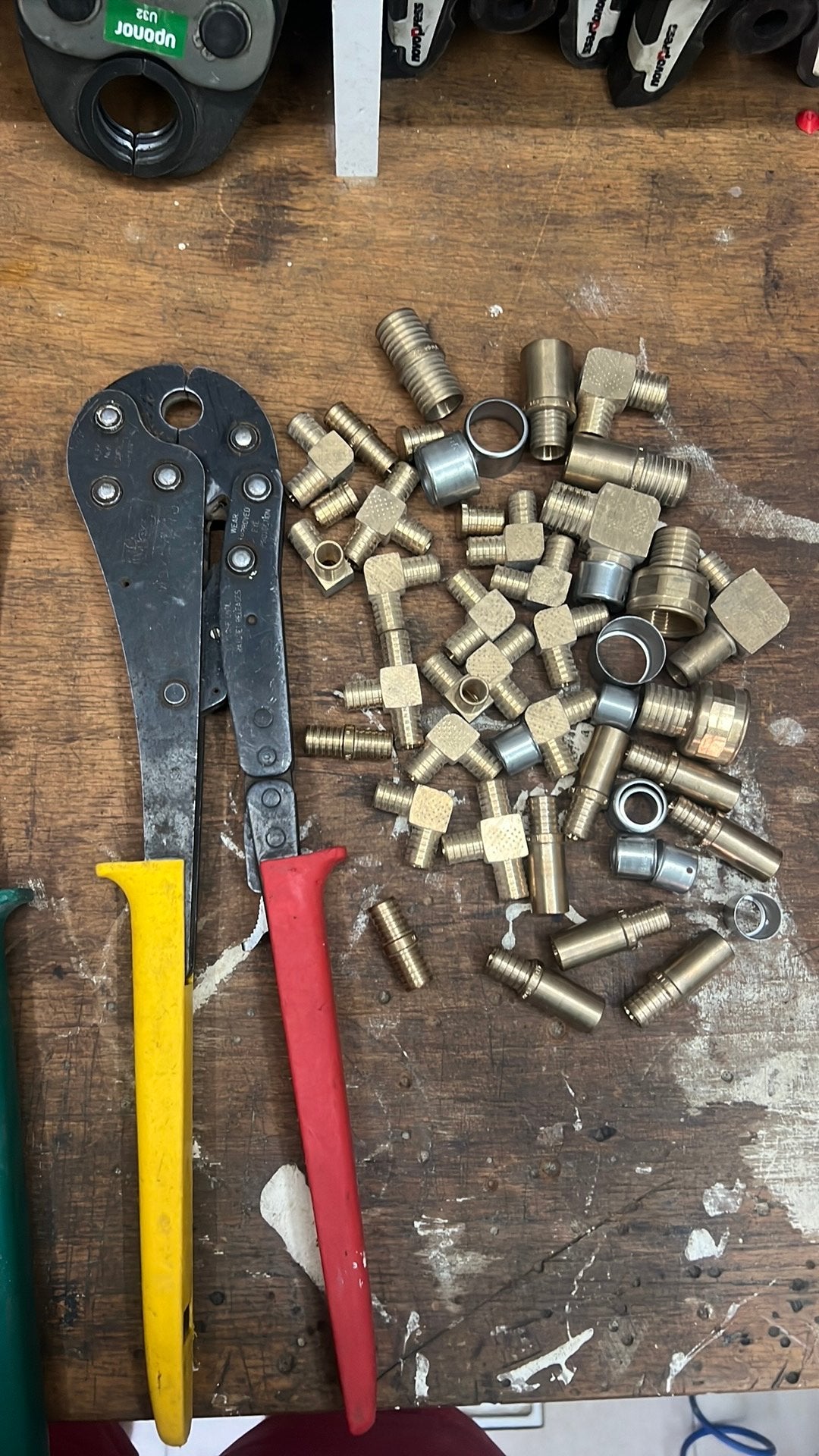 Perstang viega  set 16 en 20 mm inc koppelingen, Ophalen of Verzenden, Zo goed als nieuw