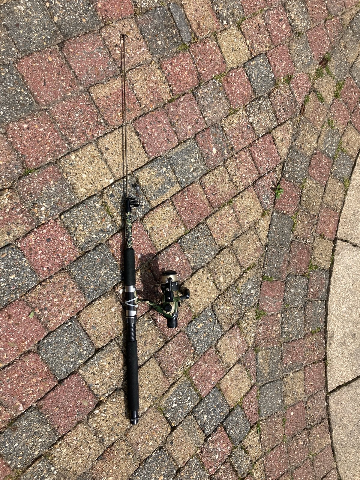 Mitchell Tanager Camo 2000RD Werphengel met Molen, Ophalen, Zo goed als nieuw, Complete hengel
