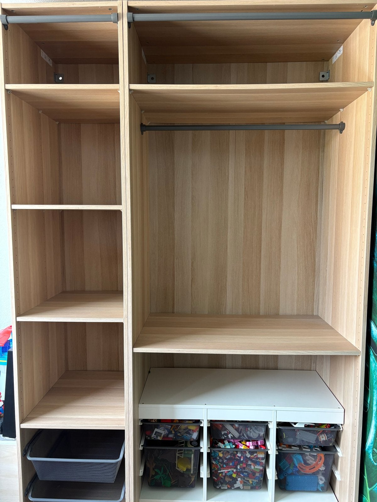 IKEA Paxkast eikeneffect met Trofast en mandjes, Huis en Inrichting, Ophalen, Gebruikt, 100 tot 150 cm, 200 cm of meer