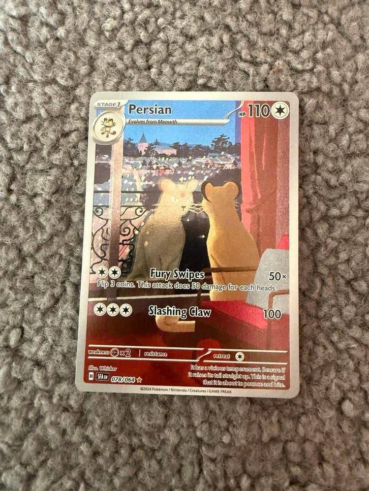 Pokémon Kaart Persian 078/064, Ophalen, Zo goed als nieuw, Losse kaart, Foil