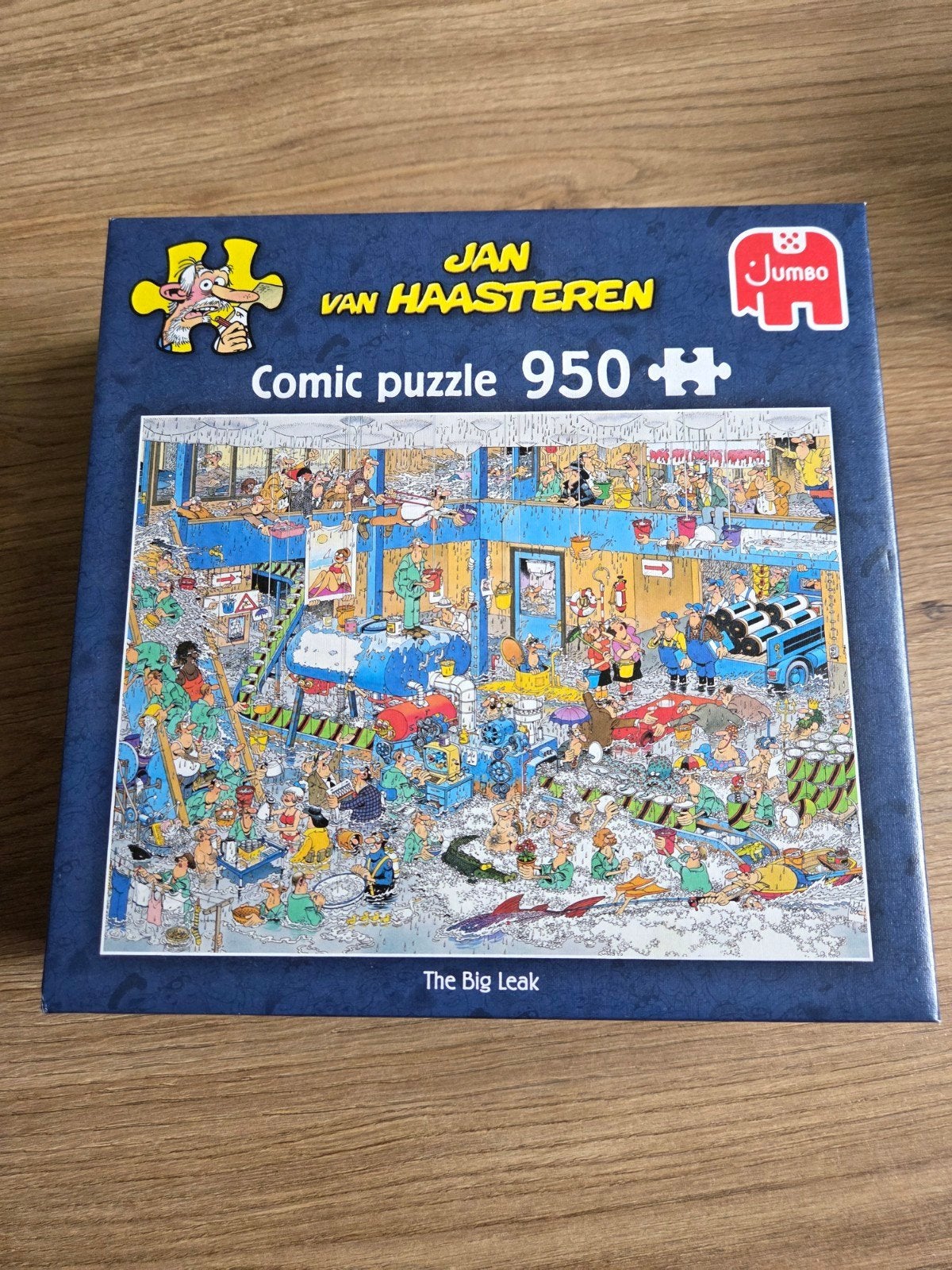 Jan van Haasteren Comic Puzzel - The Big Leak (950 stukjes), Ophalen of Verzenden, 500 t/m 1500 stukjes, Zo goed als nieuw, Legpuzzel
