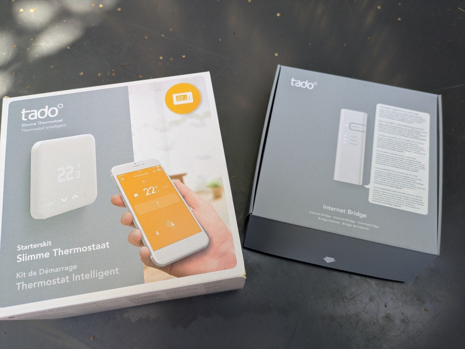 Tado slimme thermostaat met internet bridge, Ophalen of Verzenden, Slimme thermostaat, Zo goed als nieuw