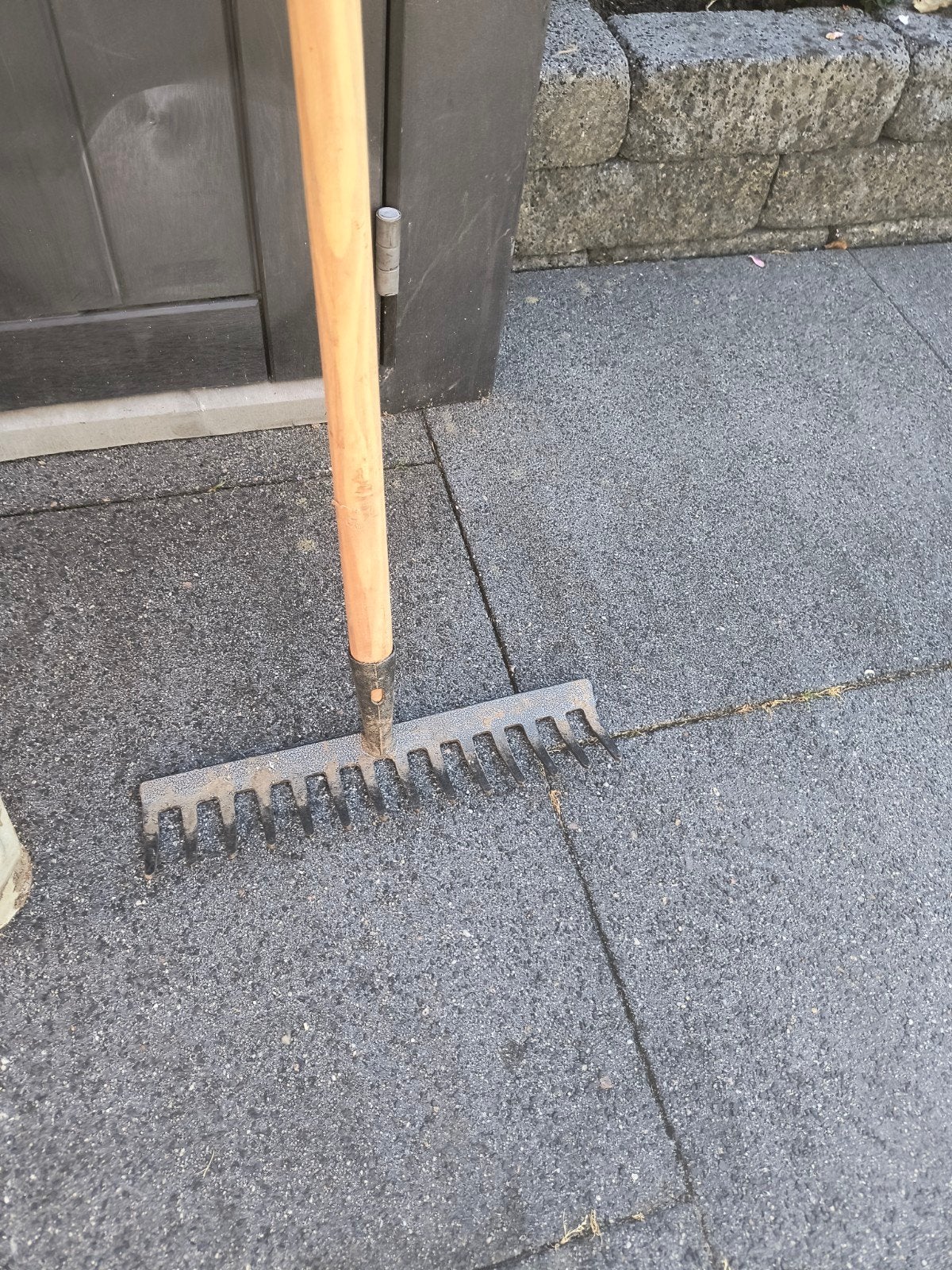 Tuinset: Hark, Grondboor en Heggenschaar, Ophalen of Verzenden, Gebruikt, Grondboor