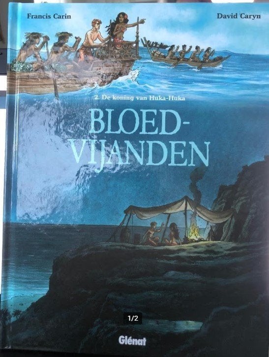 De koning van huka huka bloedvijanden hardcover j3, Eén stripboek, Ophalen of Verzenden, Zo goed als nieuw