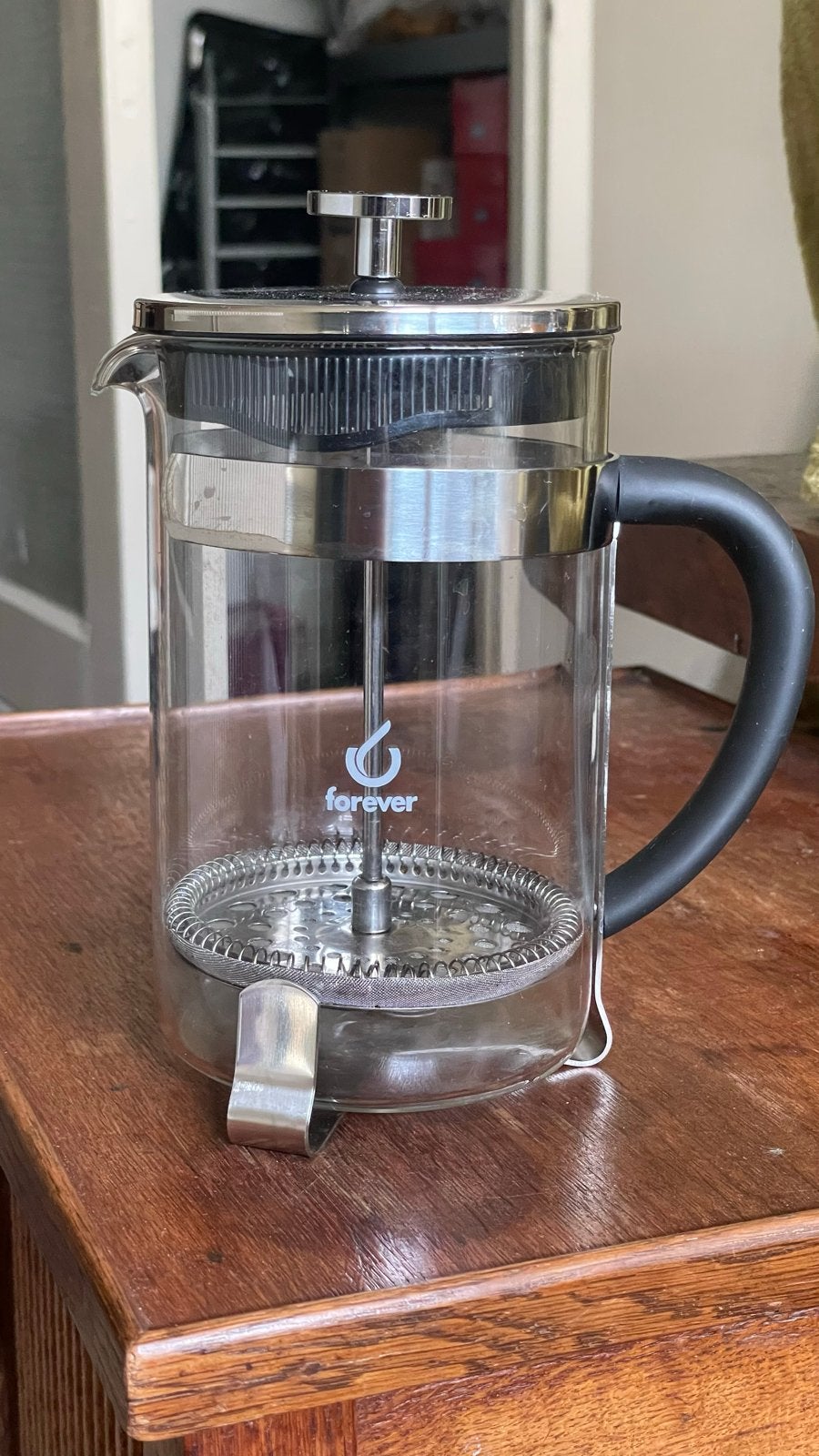 Forever Cafetière - 500 ml, Zilver, Ophalen of Verzenden, Overige merken, Glas