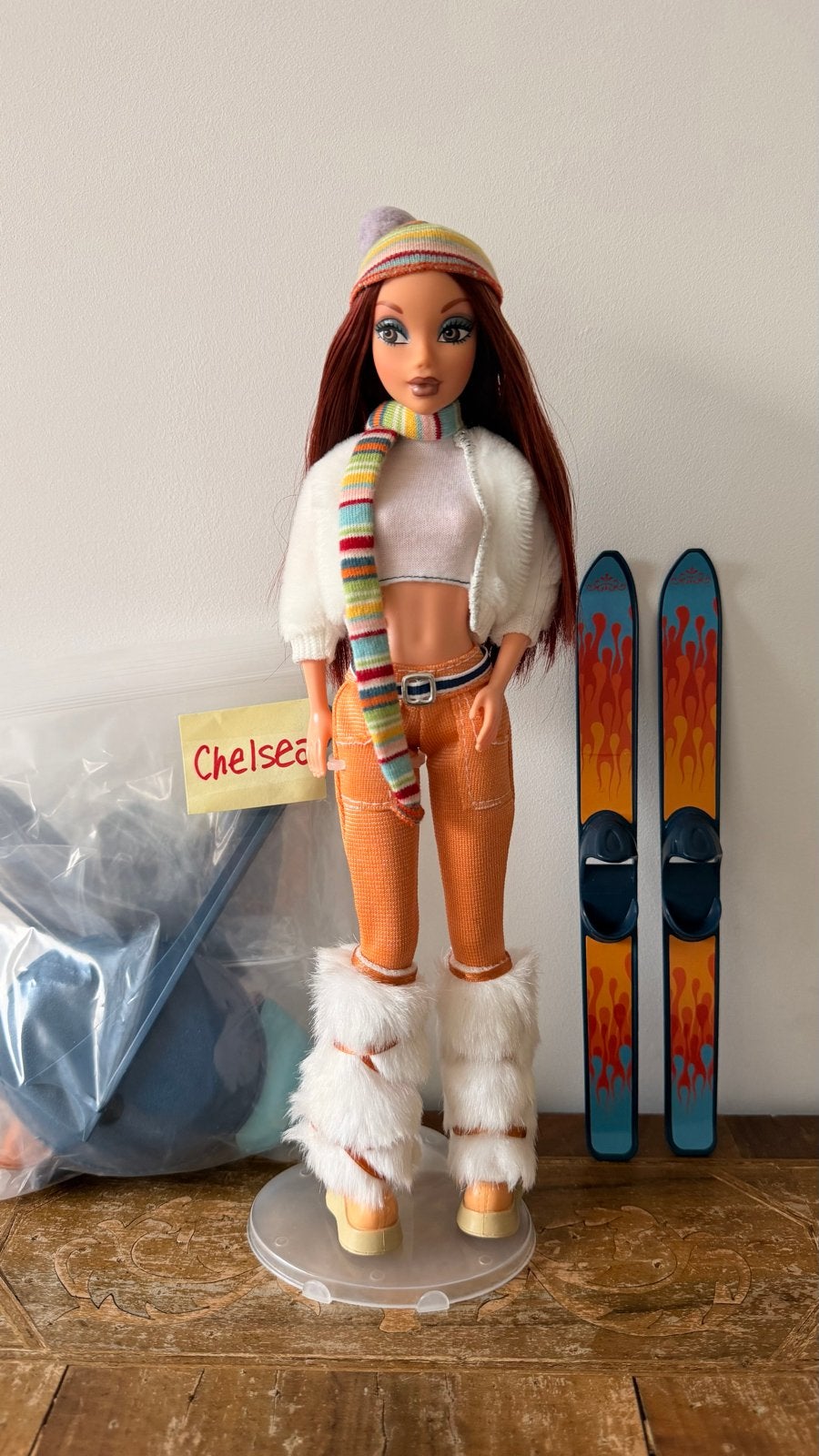 My Scene 2003 Chillin Out Chelsea Ski Pop met accessoires, Kinderen en Baby's, Verzenden, Gebruikt, Overige typen