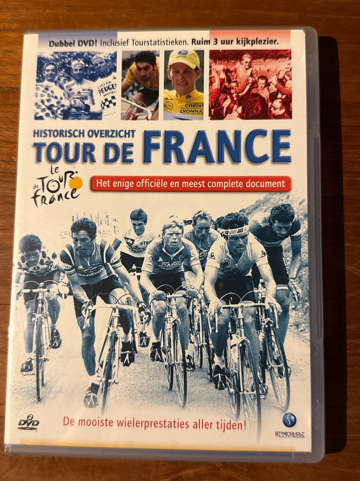 Historisch Overzicht Tour de France Dubbel DVD, Alle leeftijden, Wielrennen, Documentaire, Gebruikt