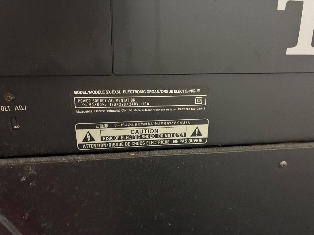 Technics SX-EX5L, Ophalen, Gebruikt, Zwart, Piano