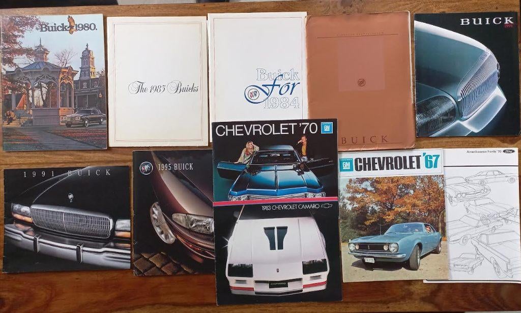 U.S.A. Brochures: Buick – Chevrolet - Ford 1970 – 1995, Gelezen, Diverse, Algemeen, Ophalen of Verzenden