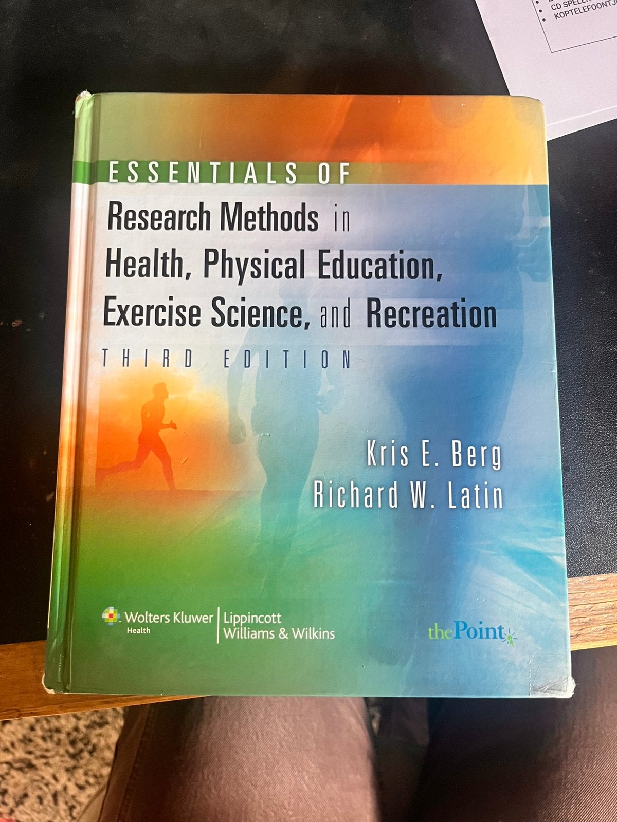 Boek Research Methods in Health, physical Education.., Ophalen of Verzenden, Alpha, Zo goed als nieuw, WO