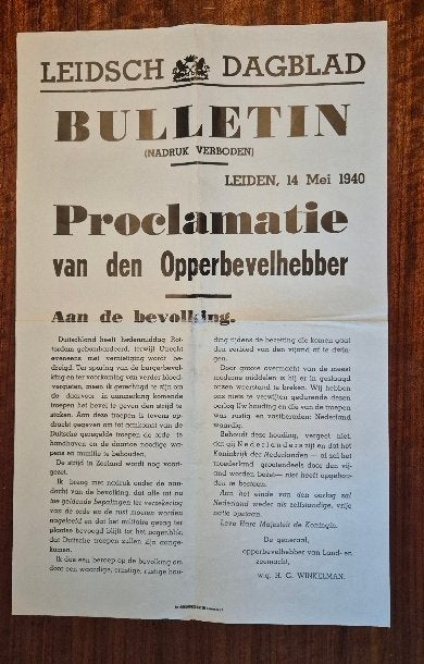 Bulletin opperbevelhebber mei 1940, Verzamelen, Ophalen, Nederland, Boek of Tijdschrift