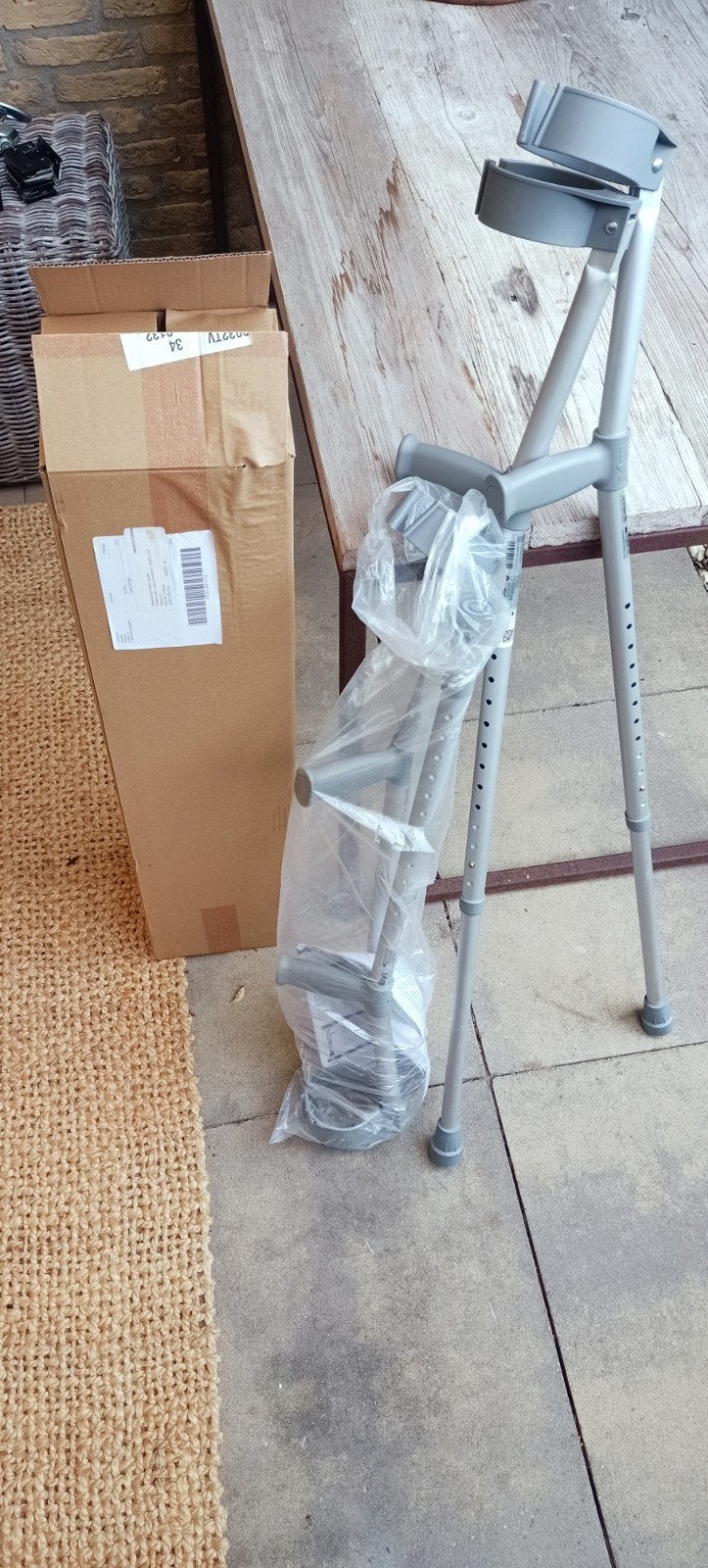 Elleboogkrukken Ergonomisch 2 paar (dus 4 in totaal), Diversen, Loopkrukken, Ophalen, Nieuw