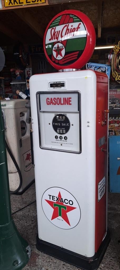 Vintage texaco benzinepomp mancave garage decoratie pomp, Ophalen, Gebruikt, Overige typen