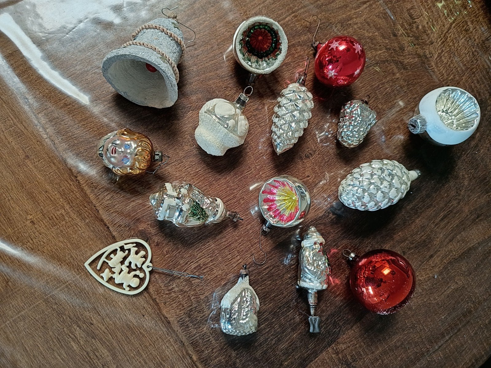 oma's 15 nostalgische oude kerstballen, Ophalen, Gebruikt