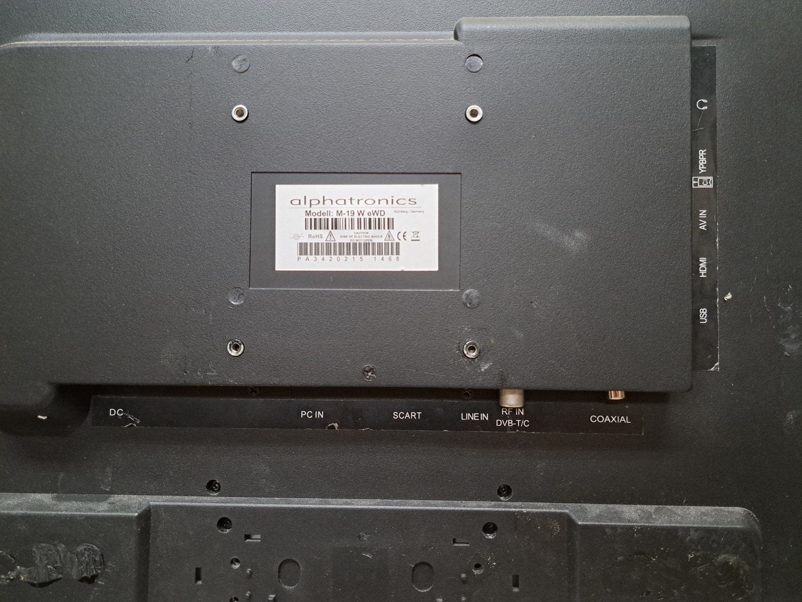 Alphatronics TV 19 inch 12V/230V, Audio, Tv en Foto, Televisies, Gebruikt, 40 tot 60 cm, Overige merken, Ophalen of Verzenden
