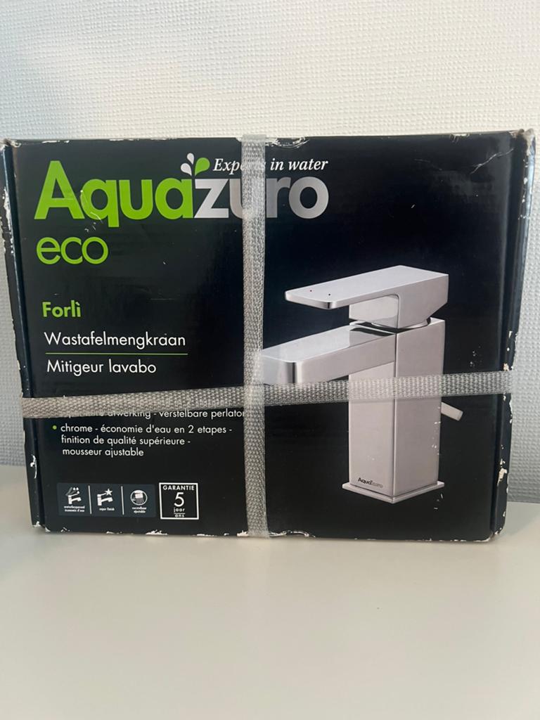 Aquazuro wastafelmengkraan nieuw in doos, Ophalen of Verzenden, Nieuw