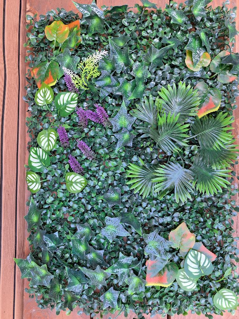 Kunstplant wandpanelen, Ophalen, Nieuw, Binnen, Inclusief kunstbloemen