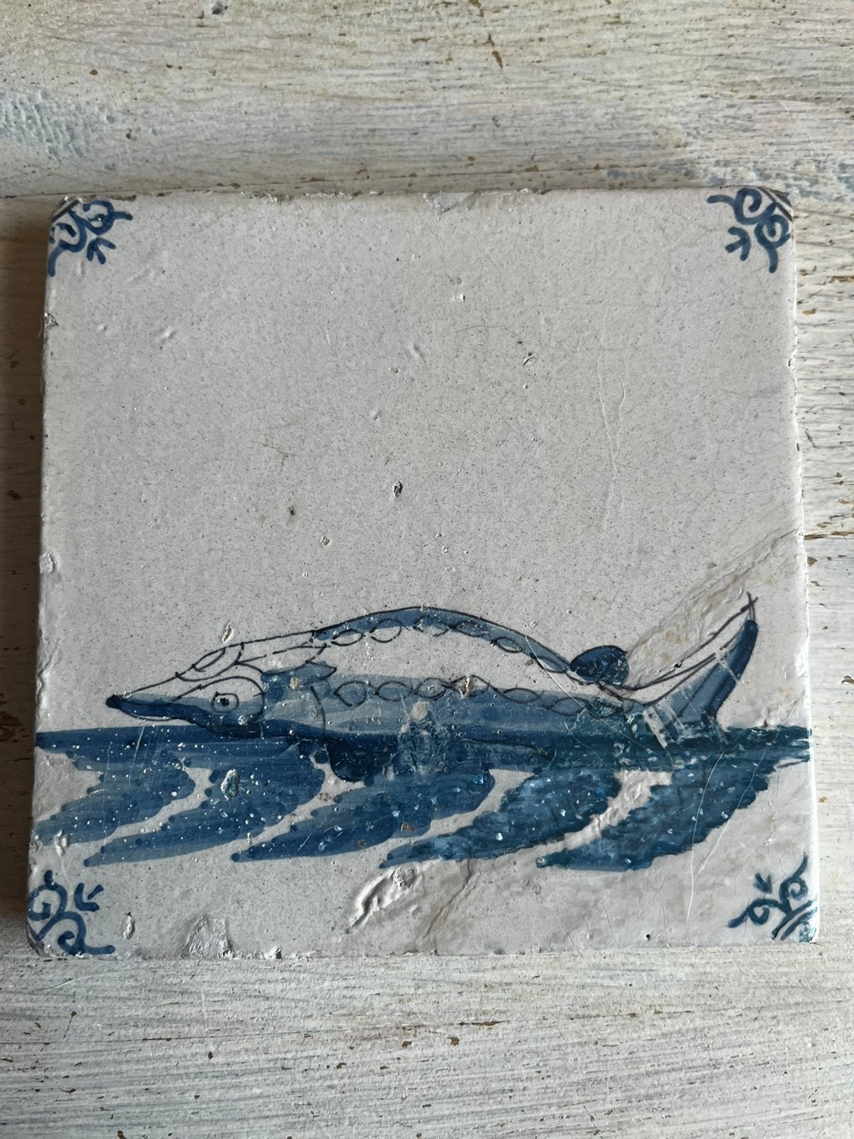 Tegel zeldzaam steur, Ophalen of Verzenden