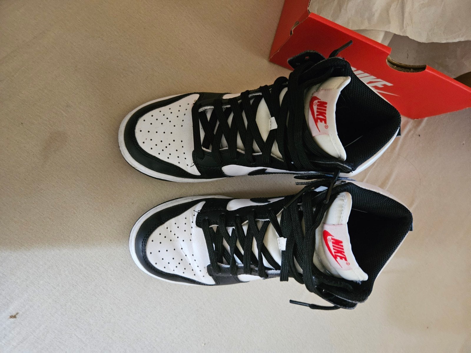 Nike Dunk Panda - Maat 37.5 - Zien er nog goed uit, Verzenden, Zwart, Nike, Sneakers of Gympen