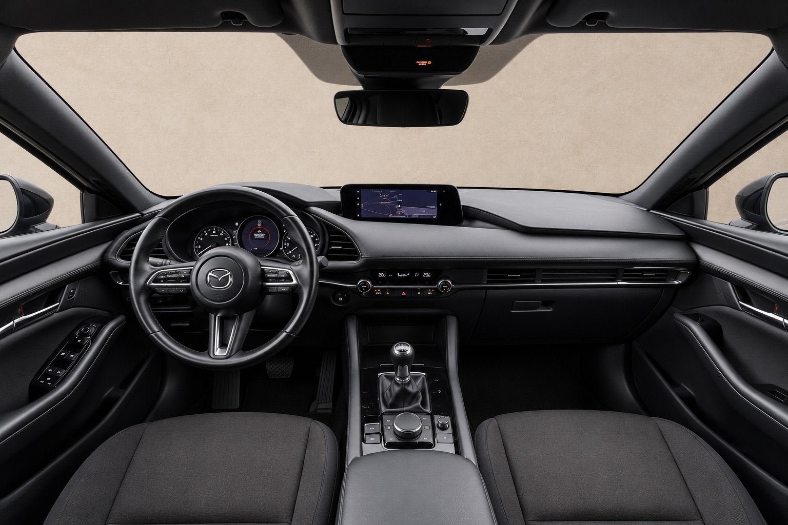 Mazda 3 2.0 e-SkyActiv-G M Hybrid 122 Luxury+LeukeOpties+Car, Auto's, Voorwielaandrijving, Stof, Gebruikt, 4 cilinders