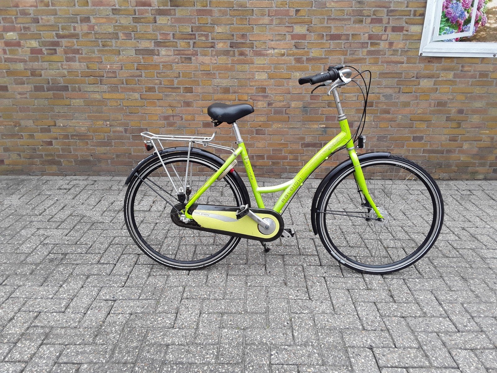 Dames fietsdames fiets raleigh strike, 47 tot 50 cm, Ophalen of Verzenden, Gebruikt, Versnellingen