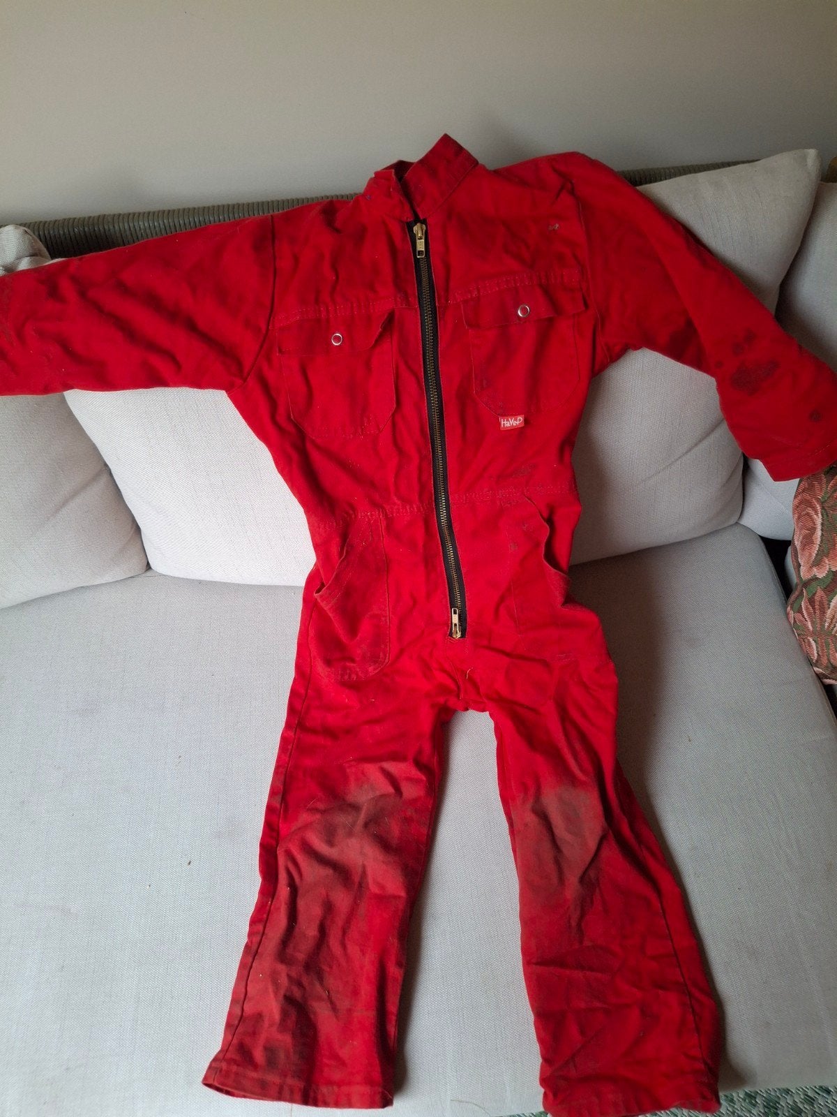 havep overall rood, Jongen of Meisje, Ophalen of Verzenden, Havep, Overige typen