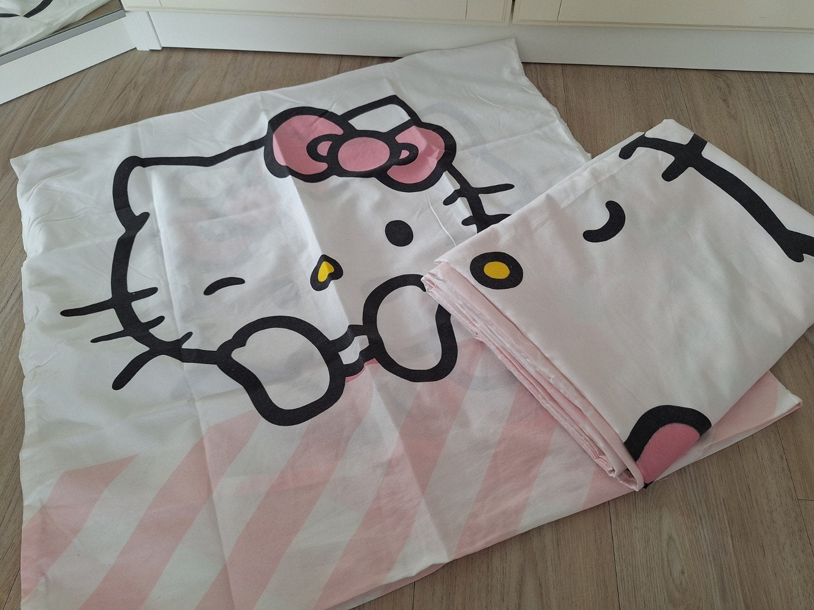 Dekbedovertrek Hello Kitty, Gebruikt, Overige merken, Meisje, Ophalen of Verzenden