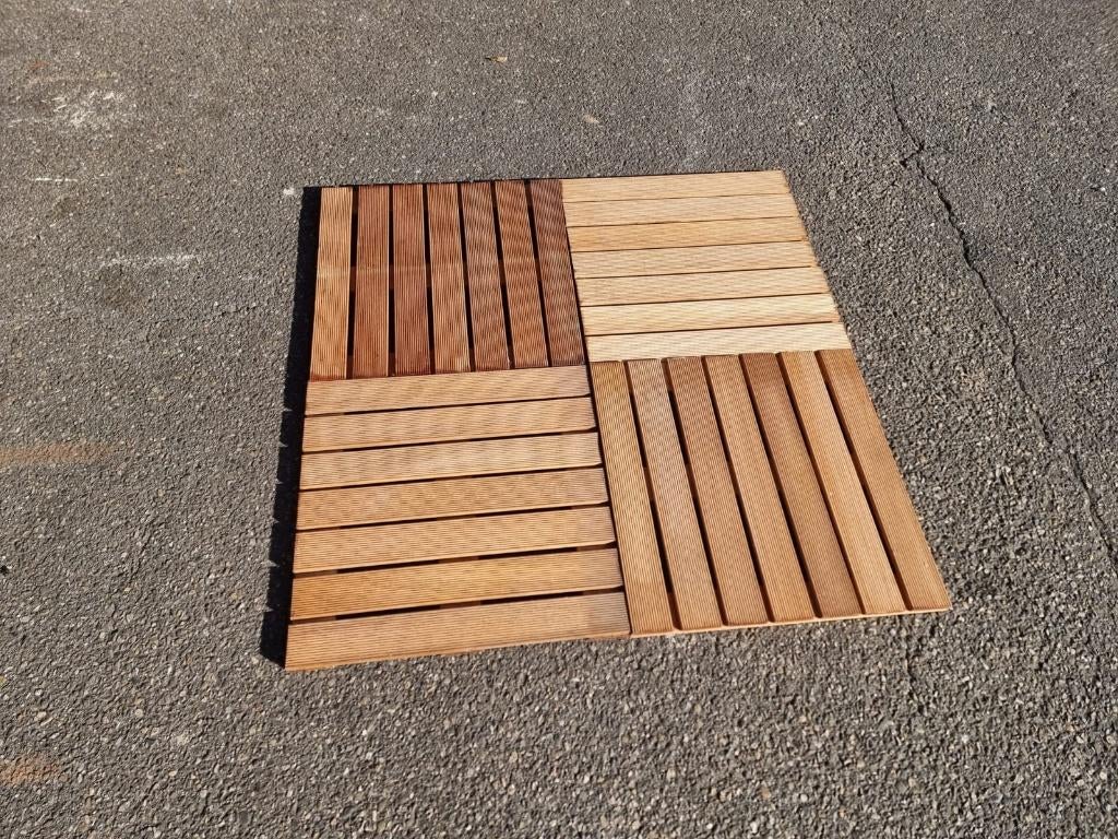 Hardhouten vlonder / terras tegel 500x500mm ”Bankirai” ACTIE, Tuin en Terras, Terrasdelen en Vlonders, Ophalen, Nieuw, Hout