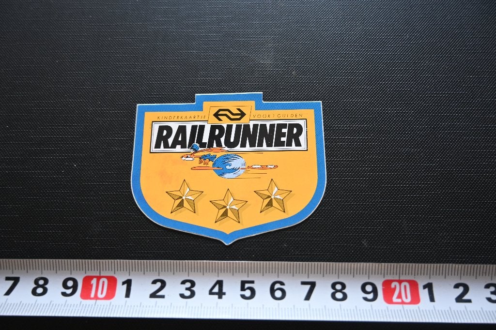sticker NS spoorwegen kinderkaartje 1 gulden RAILRUNNER, Verzamelen, Ophalen of Verzenden, Zo goed als nieuw