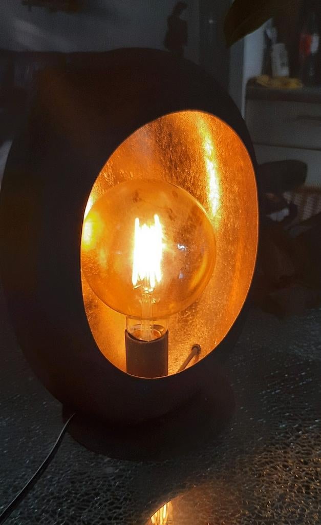 Black egg lamp van Mansion Atmosphere, Huis en Inrichting, Ophalen of Verzenden, Zo goed als nieuw, Minder dan 50 cm