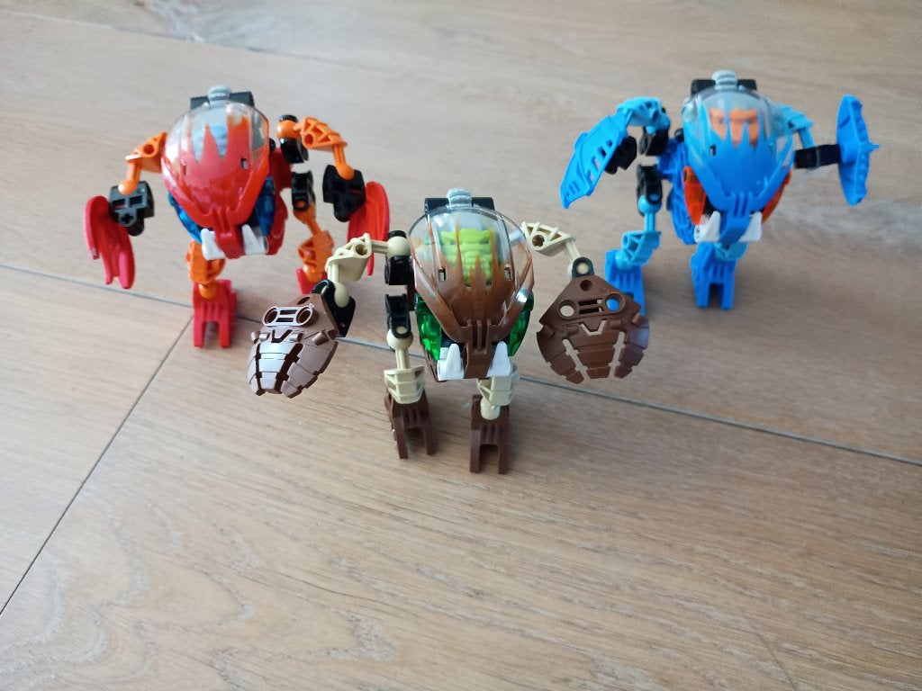 Bionicles 8560, 8562 & 8563, Gebruikt, Bionicle, Compleet, Lego
