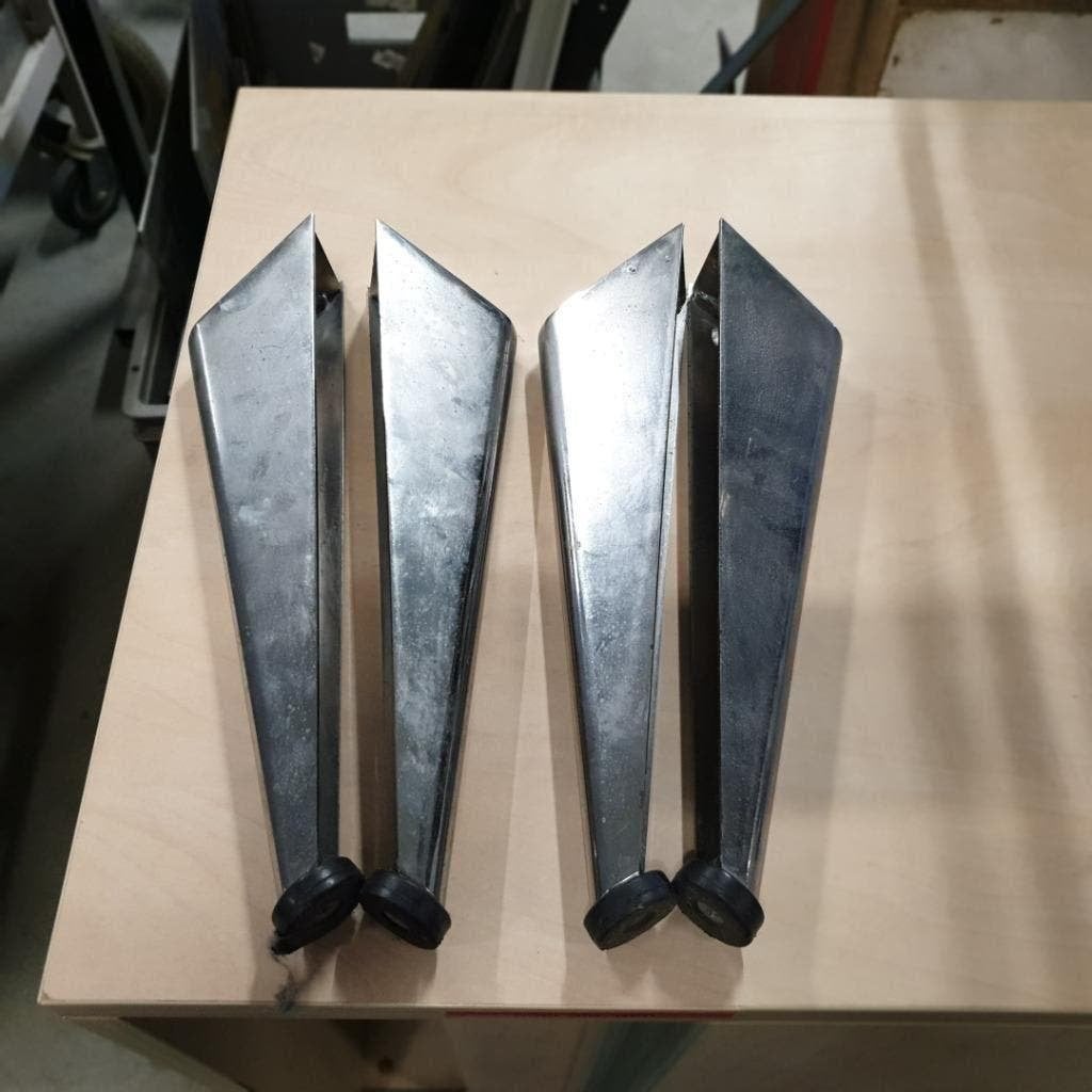 Zuca poten voor Fauteuil of Tafel set van 8 poten, Ophalen, Gebruikt, 75 tot 100 cm, X