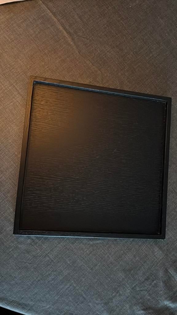 Zwart houten dienblad 40x40, Ophalen of Verzenden