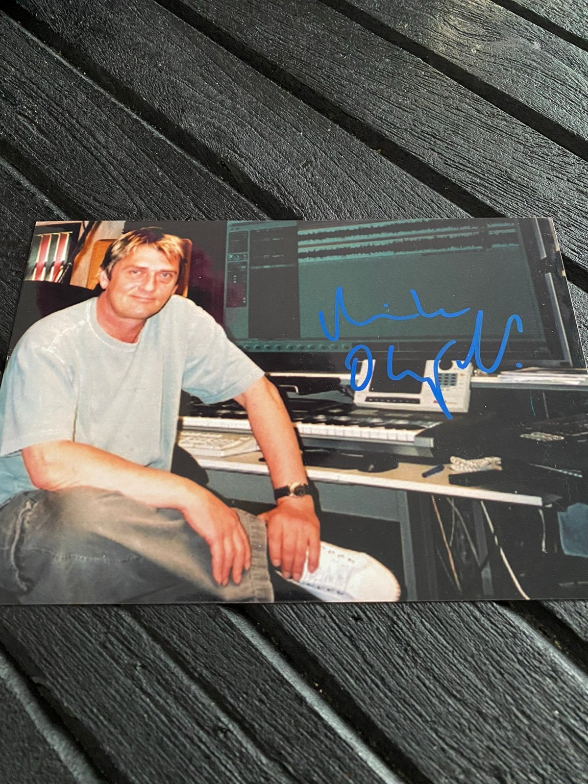 Filmster handtekening mike oldfield, Ophalen of Verzenden, Zo goed als nieuw, Foto of Kaart