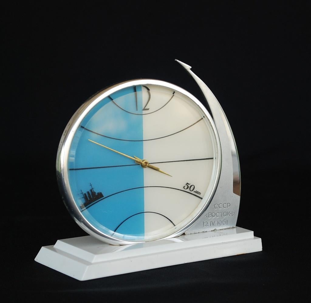 Klok 50 jaar CCCP 1967 Marine uitvoering Gagarin vlucht 1961, Ophalen of Verzenden