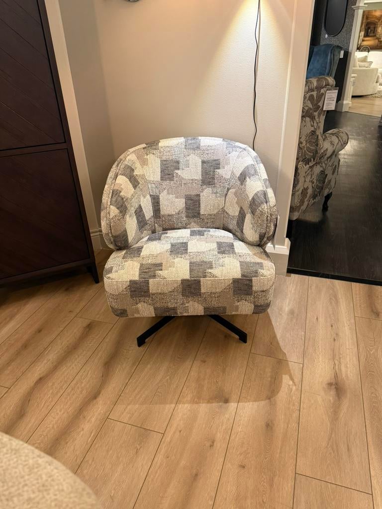 Olav draaifauteuil massimo NU €495,-, Huis en Inrichting, Fauteuils, Ophalen, Nieuw, Stof