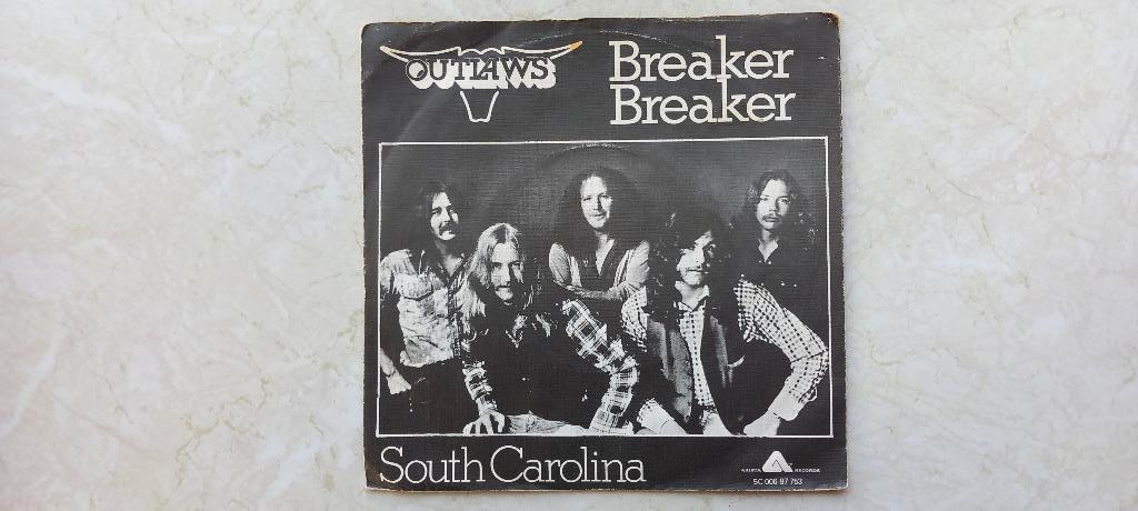 OUTLAWS  /  breaker breaker  1976, Ophalen of Verzenden, Zo goed als nieuw, Pop, Single