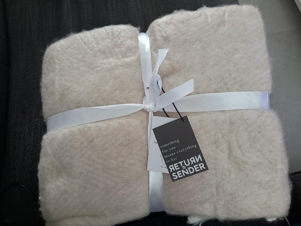 Return to sender plaid zandkleur, Ophalen of Verzenden, Nieuw