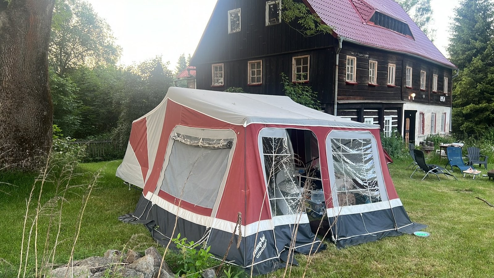 Camp-let Concorde vouwwagen - Compleet en comfortabel, Caravans en Kamperen, Ophalen, Gebruikt, Tot en met 4