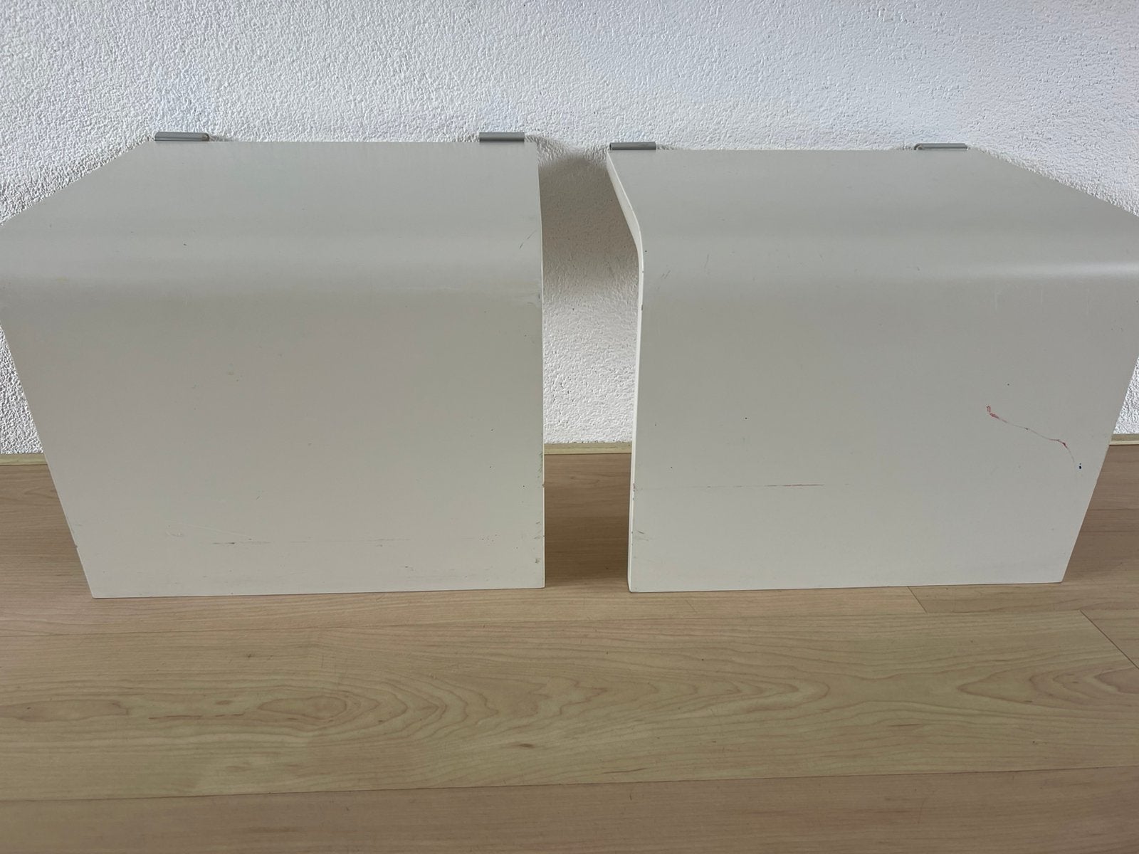 Auping auronde nachtkastje bijzettafel aanhangtafel wit, Ophalen, Gebruikt, Minder dan 45 cm, Minder dan 55 cm