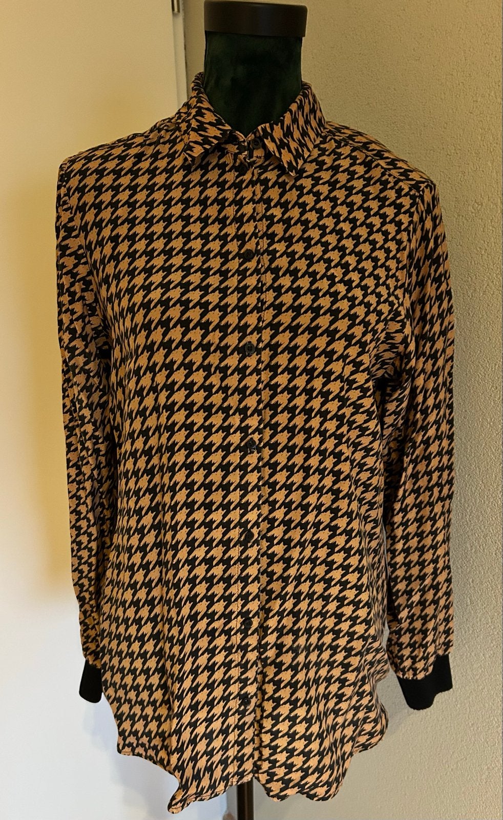 Expresso Blouse Zwart/Bruin Maat 40, Ophalen of Verzenden, Gedragen, Maat 38/40 (M), Zwart