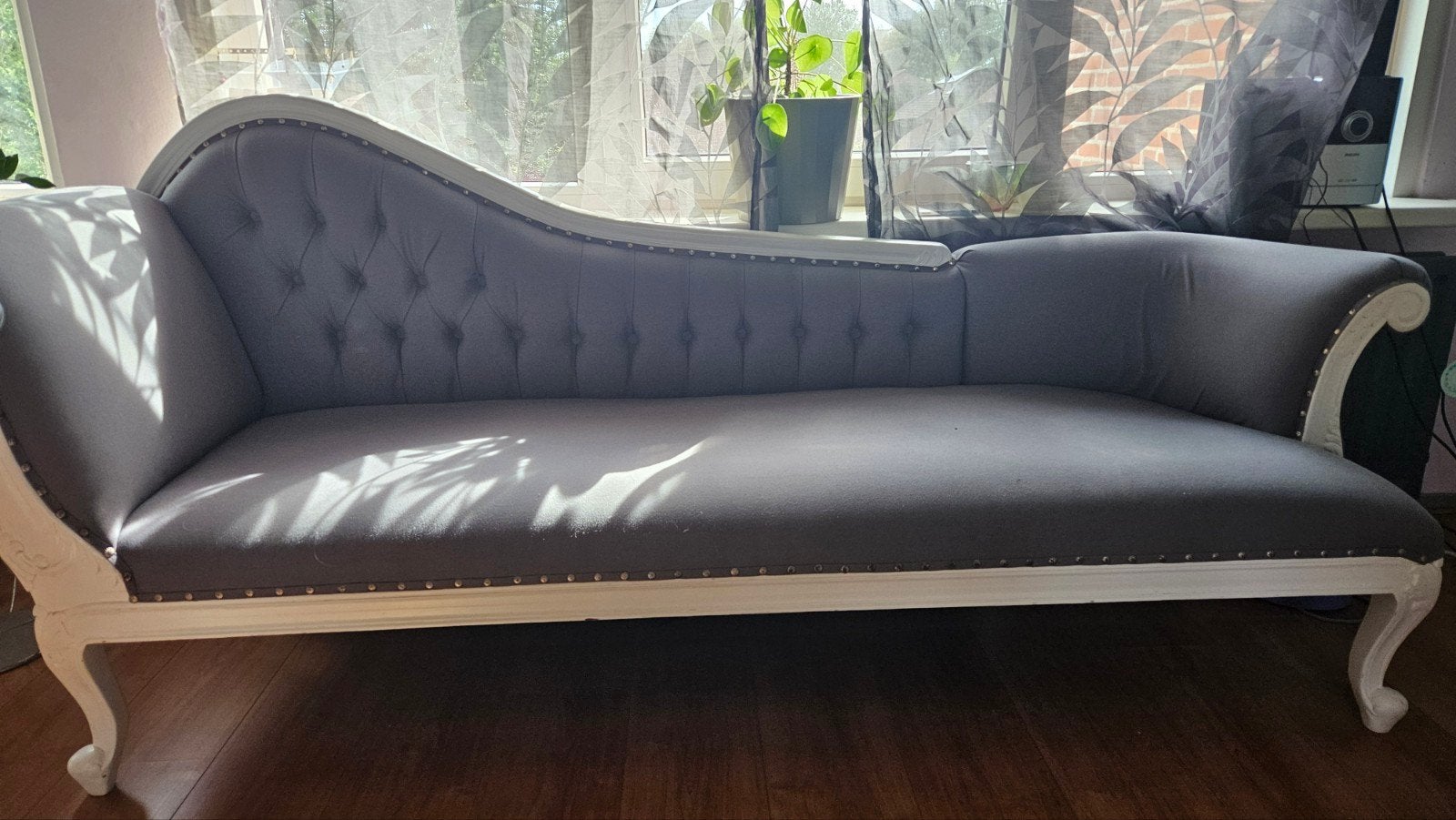 Stijlvolle grijze sofa 195x90x60 cm, Ophalen, Gebruikt, Klassiek, 150 tot 200 cm