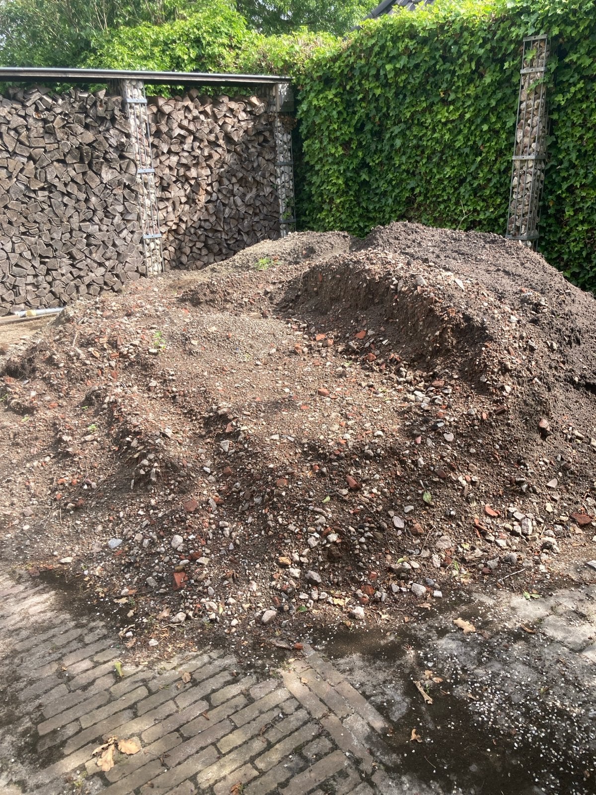 Menggranulaat - gebroken puin, Tuin en Terras, Ophalen, Overige materialen, Gebruikt, Bruin