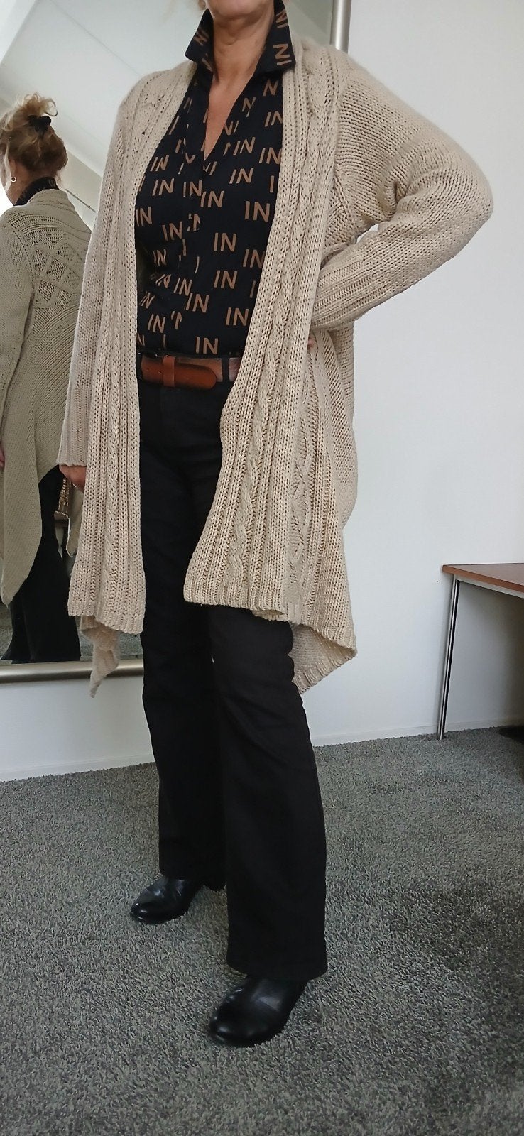 Mooie beige gebreide cardigan maat xl, Kleding | Dames, Beige, Maat 46/48 (XL) of groter, Bonita, Ophalen of Verzenden