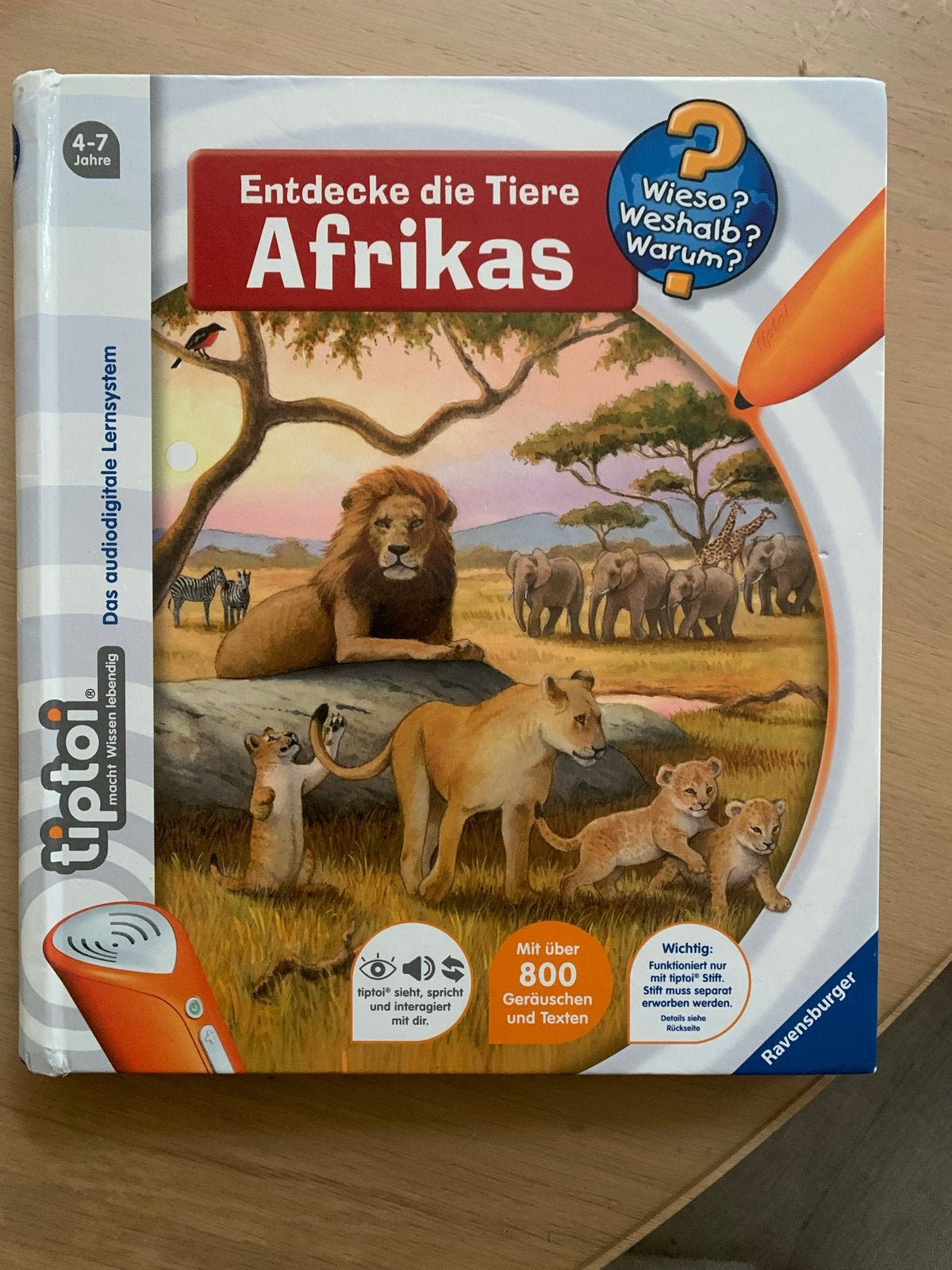 Tiptoi Afrika - Ontdek de dieren van Afrika (Duits), Kinderen en Baby's, Ophalen of Verzenden, Zo goed als nieuw, Taal en Lezen