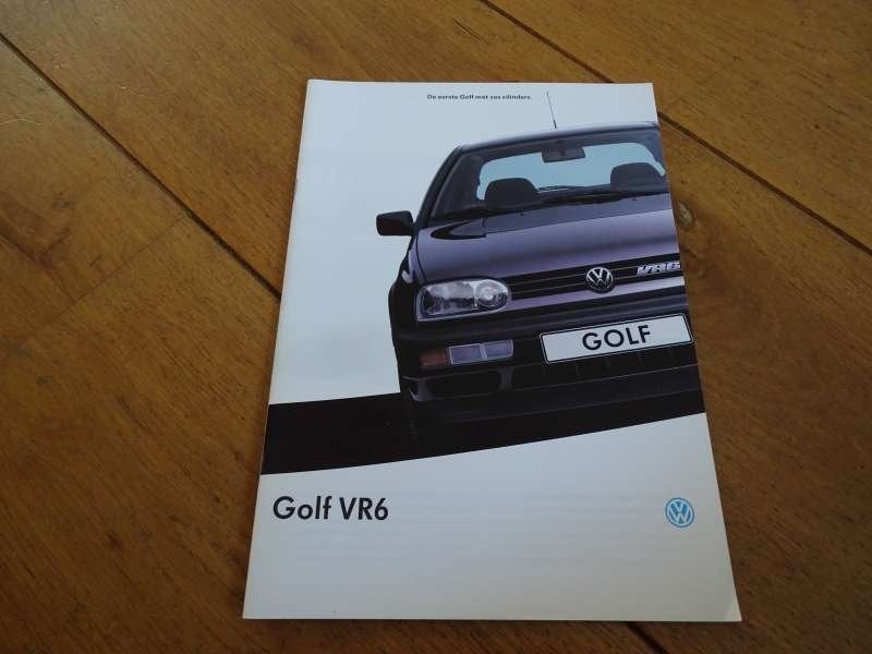 Volkswagen Golf VR6 - MK3 - Brochure Folder - NL - Druk 1994, Verzenden, Zo goed als nieuw, Volkswagen