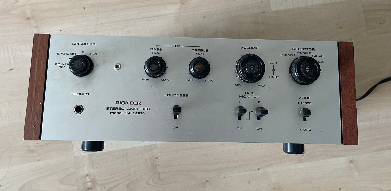 Pioneer stero versterker, Model SA 500A, Ophalen, Gebruikt, 60 tot 120 watt, Pioneer