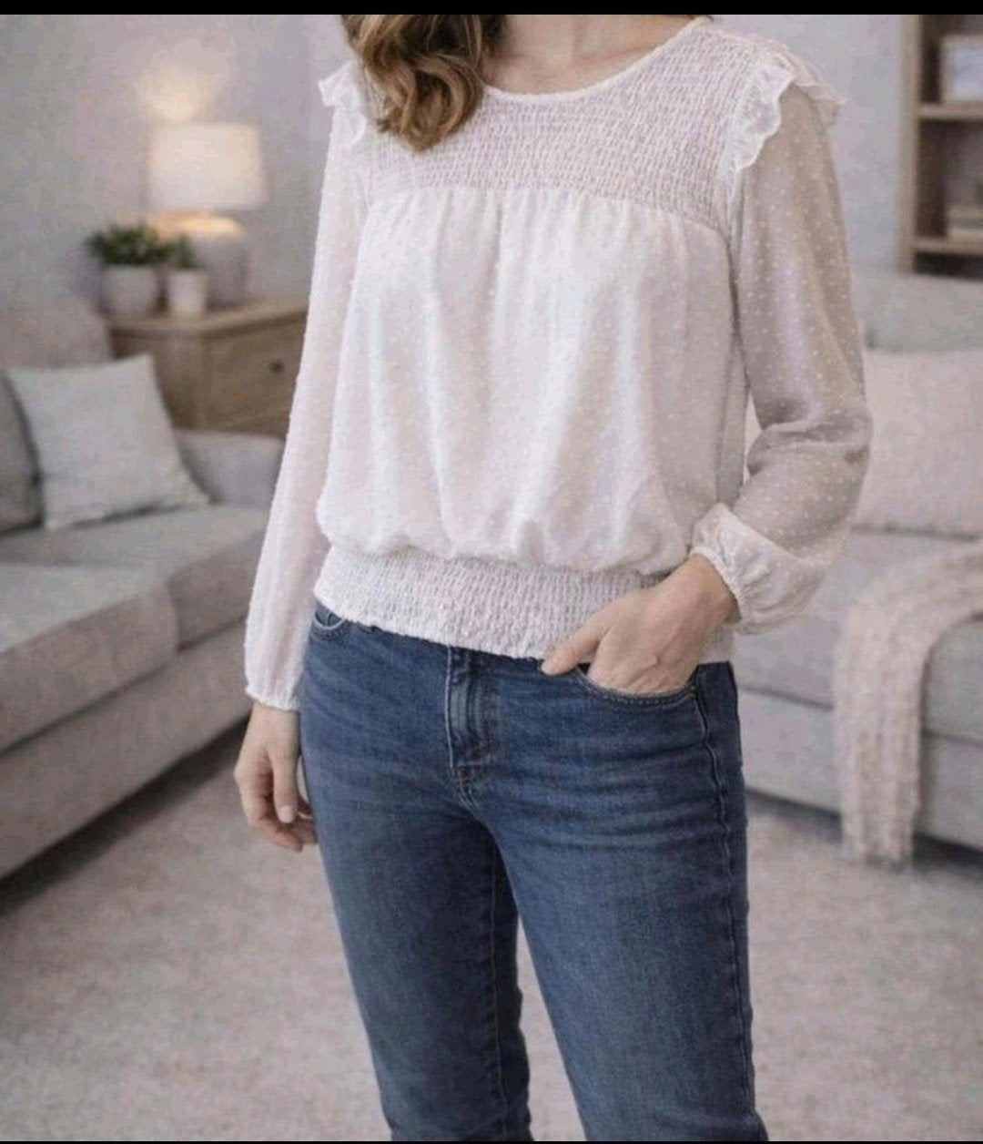 fb sisters blouse maat S, Wit, Ophalen of Verzenden, Zo goed als nieuw, Maat 36 (S)