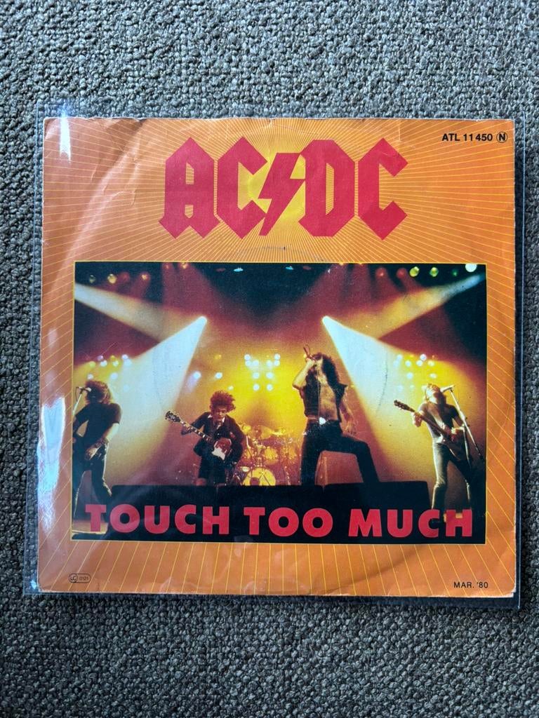 AC/DC - Touch too Much, Cd's en Dvd's, Vinyl Singles, Ophalen of Verzenden, Zo goed als nieuw, 7 inch, Rock en Metal